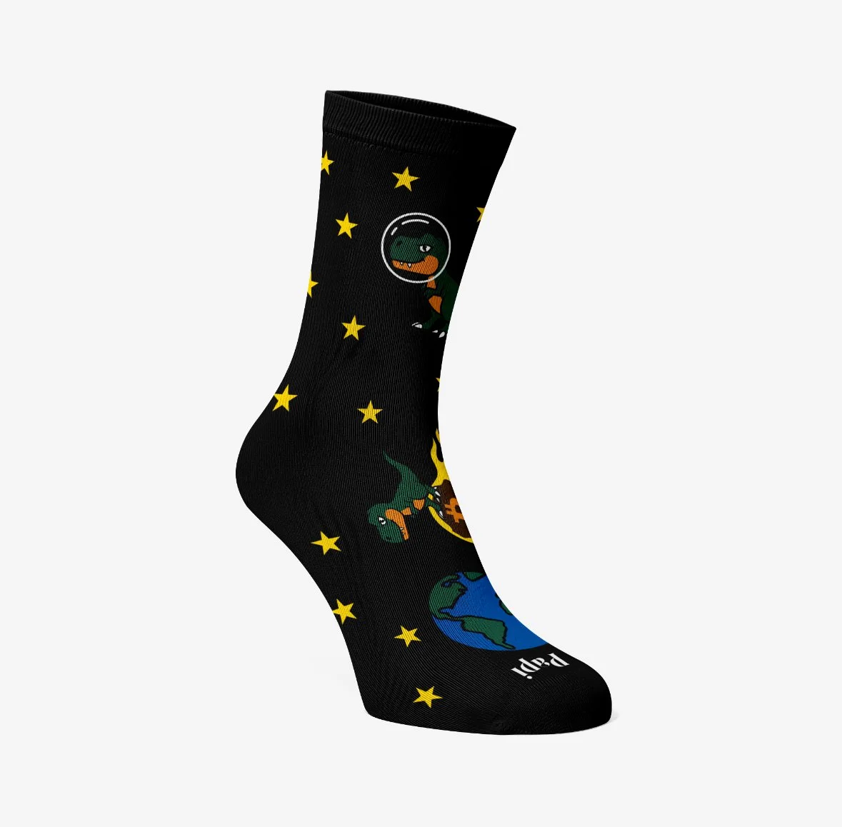 Bring It! Bitcoin T-Rex Crew Sock
